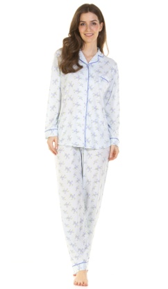 La Marquise Primrose In Bloom Cotton Rich Long Sleeve Pyjama